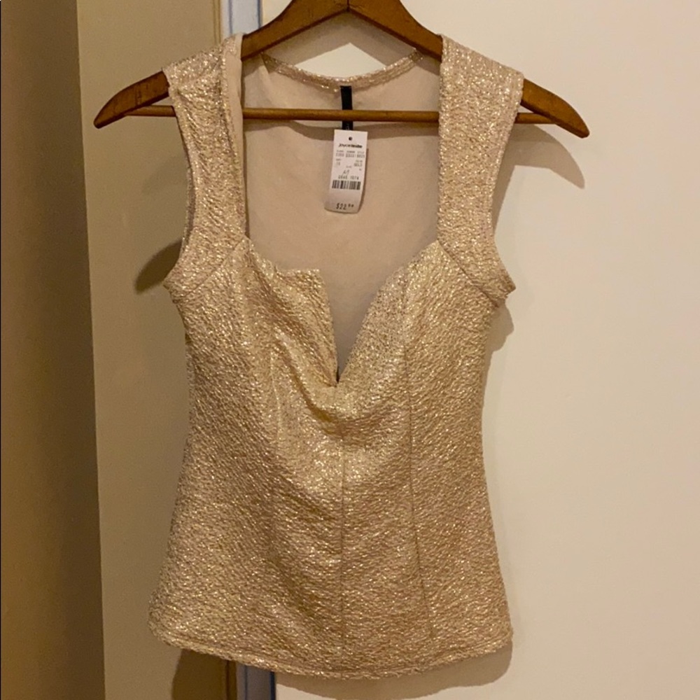 Jacaranda Gold sparkle shirt